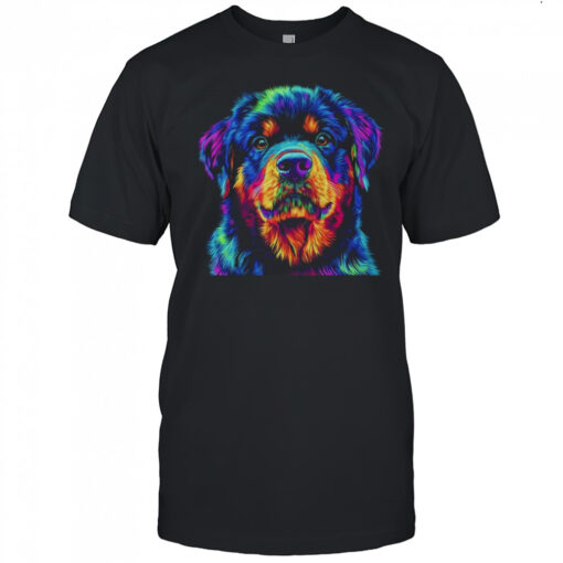 Rottweiler Dog Colorful Face Dog Lover Men Women Shirt Mens T Shirt 3rzlcw 510x510 1