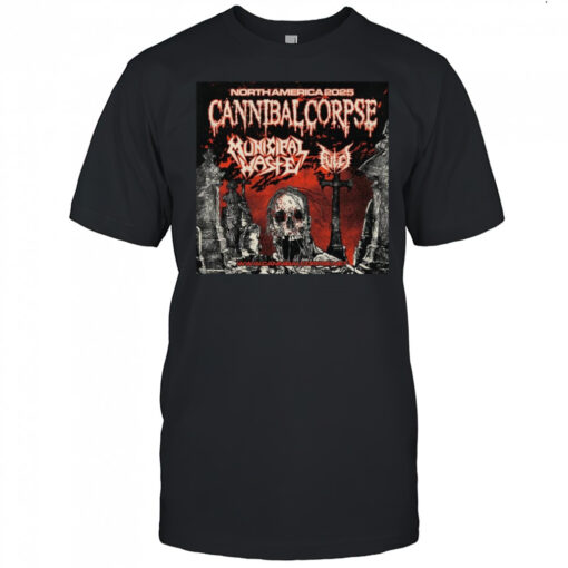 Cannibal Corpse North American Headlining Tour With Municipal Waste And Fulci Poster 2025 T Shirt Mens T Shirt Piyu46 510x510 1