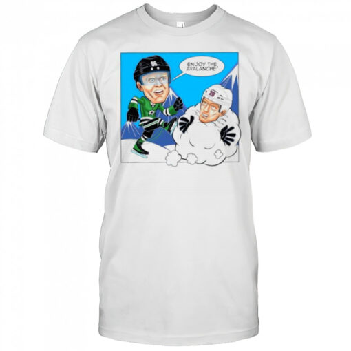 Mikko Rantanen Dallas Stars Kick Nathan Mackinnon Colorado Avalanche Cartoon Shirt Mens T Shirt Arqzh9 510x510 1