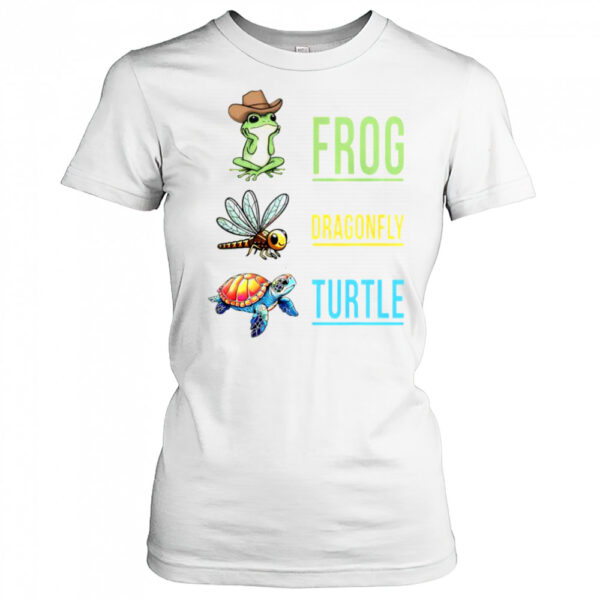Frog Dragonfly Turtle T Shirt Womens T Shirt Jxsud1