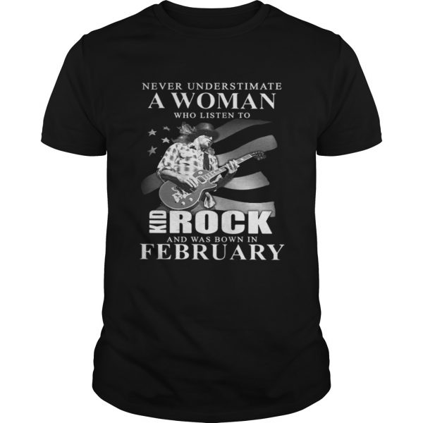 Never Underestimate A Woman Who Listen To Kid Rock February Guitar Guys 600x600 1