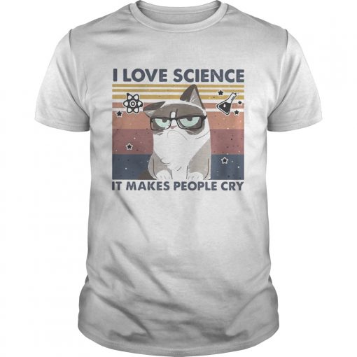 I Love Science It Makes People Cry Cat Vintage Retro Unisex 510x510 1