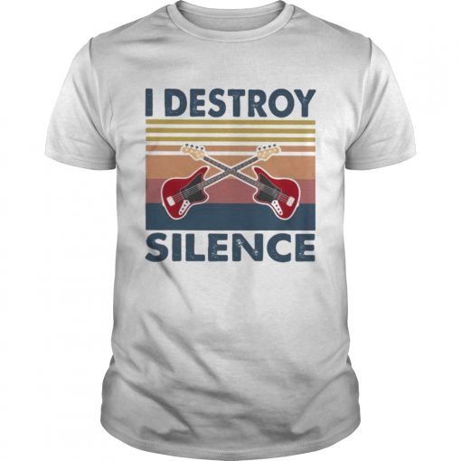 Bass Guitar I Destroy Silence Vintage Retro Unisex 510x510 1