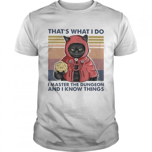 Black Cat Thats What I Do I Master The Dungeon And I Know Things Vintage Retro Unisex 510x510 1