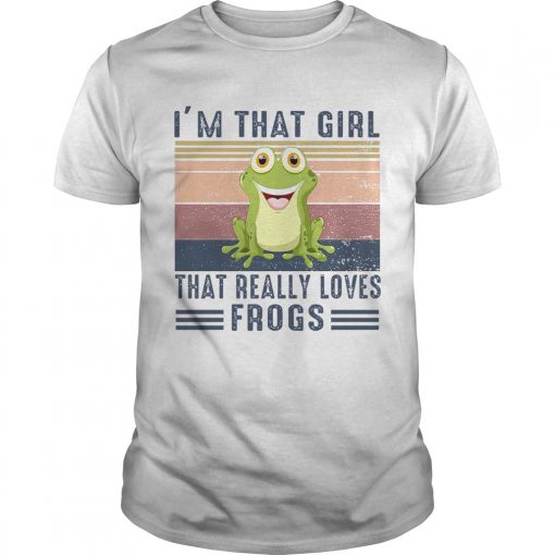 Im That Girl That Really Loves Frogs Vintage Retro Shirt Unisex 510x510 1