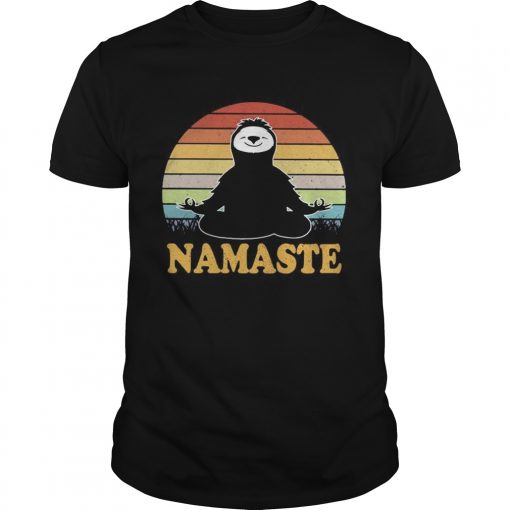 Yoga Chill Sloth Namaste Vintage Retro Unisex 510x510 1