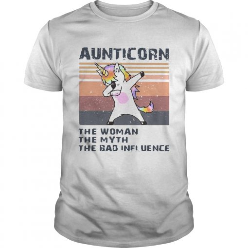 Unicorn Dabbing Aunticorn The Woman The Myth The Bad Influence Vintage Unisex 510x510 1
