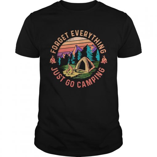 Forget Everything Just Go Camping Vintage Retro Unisex 510x510 1