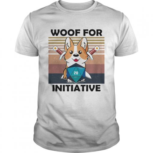 Woof For Initiative Corgi D20 Rpg Gamer Vintage Retro Unisex 510x510 1