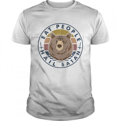 Bear Eat People Hail Satan Vintage Retro Unisex 510x510