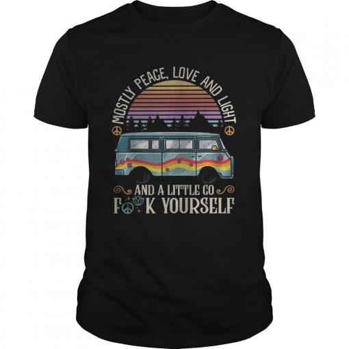 Mostly Peace Love And Light And A Little Go Fuck Yourself Vintage Retro Unisex 510x510 1
