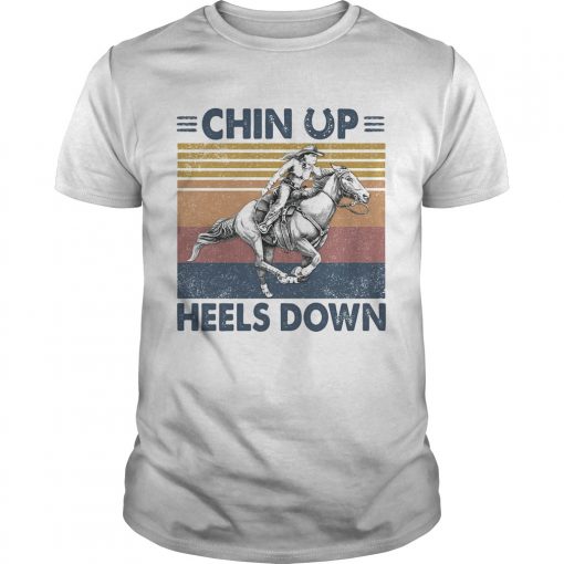 Chin Up Heels Down Horses Vintage Retro Unisex 510x510 1