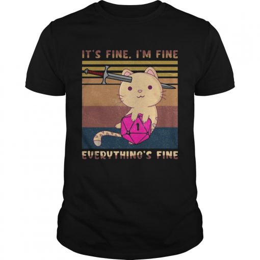 Dungeon Meowster Its Fine Im Fine Everything Fine Vintage Unisex 510x510 1