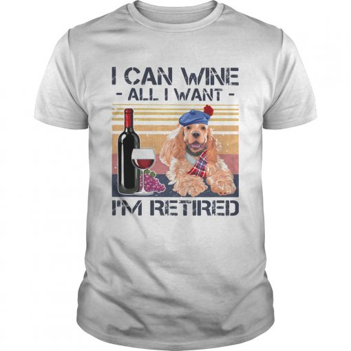 I Can Wine All I Want Im Retired Poodledog Vintage Retro Footprint Unisex 510x510 1
