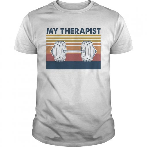 My Therapist Lifting Weights Vintage Retro Unisex 510x510 1