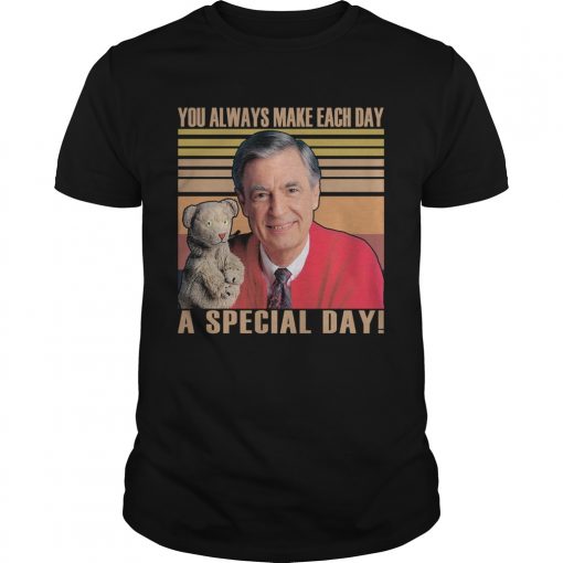 Fred Rogers You Always Make Each Day A Special Day Vintage Retro Unisex 510x510 1