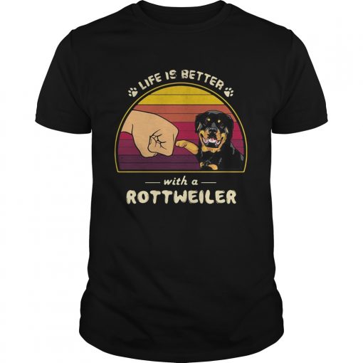 Life Is Better With A Siberian Rottweiler Hand Footprint Vintage Retro Unisex 510x510 1