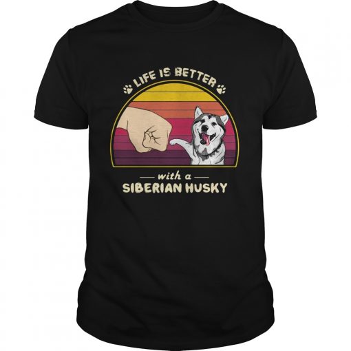 Life Is Better With A Siberian Husky Hand Footprint Vintage Retro Unisex 510x510 1