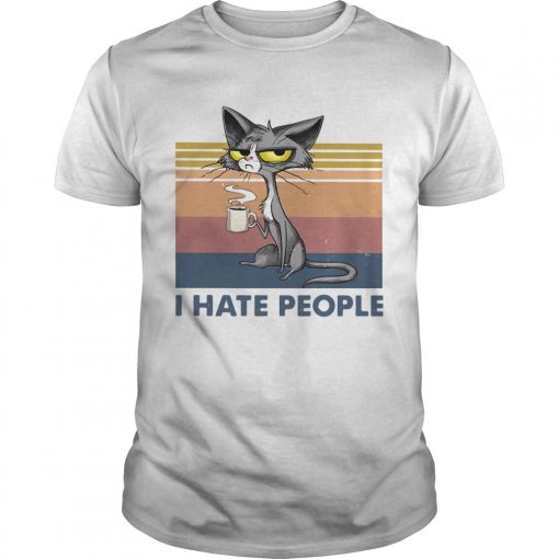 Cat Drinking Coffee I Hate People Vintage Unisex 510x510 1