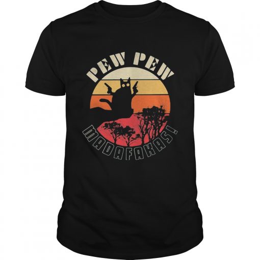 Pew Pew Madafakas Gun Black Cat Vintage Retro Unisex 510x510 1