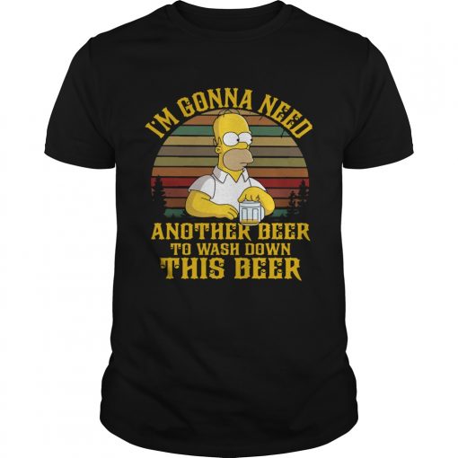 Simpsons Im Gonna Need Another Beer To Wash Down This Beer Vintage Unisex 510x510 1