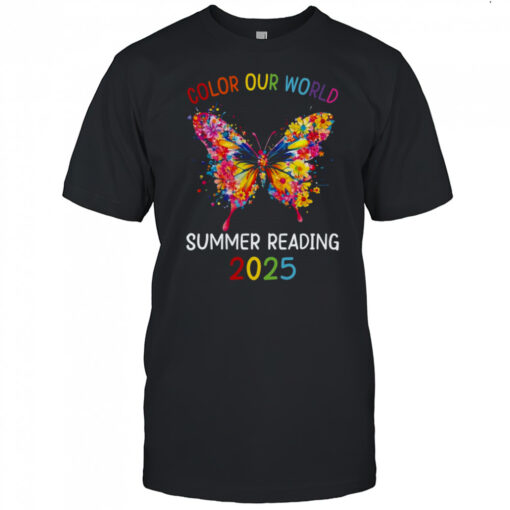 Color Our World Summer Reading Program 2025 Butterfly Shirt Mens T Shirt Yehtjy 510x510 1