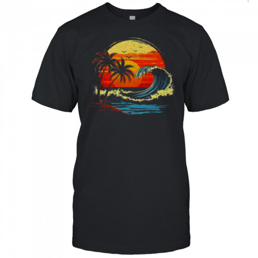 Retro Sunset Tropical Vintage Beach Palm Tree For Men Women Shirt Mens T Shirt Rxiaxn 510x510 1
