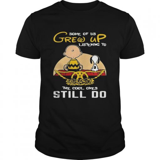 Charlie Brown And Snoopy Some Of Us Grew Up Listening To Aerosmith The Cool Ones Still Do Unisex 510x510 1