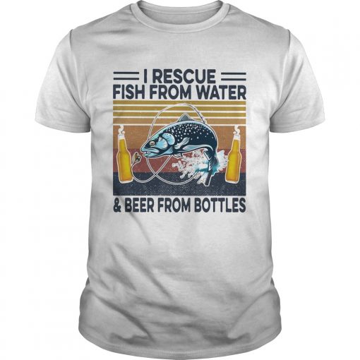 Fishing I Rescue Fish From Water And Beer From Bottles Vintage Retro Unisex 510x510 1