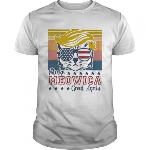 Cat Donald Trump Make Meowica Great Again American Flag Independence Day Vintage Retro Unisex 510x510 1