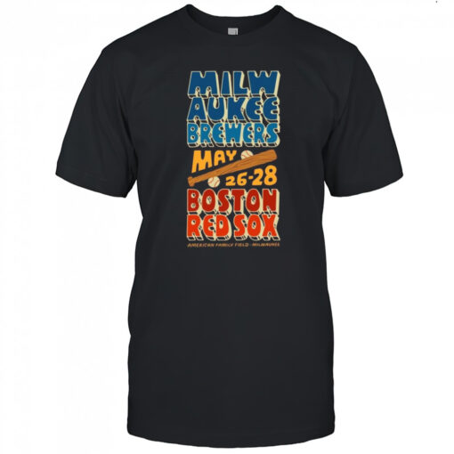 Milwaukee Brewers Vs Boston Red Sox May 26 28 2025 American Family Field Milwaukee Vintage T Shirt Mens T Shirt Lpyk3d 510x510 1