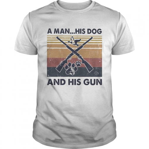 A Man His Dog And His Gun Footprint Vintage Retro Unisex 510x510 1