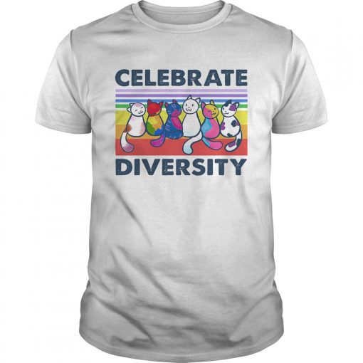 Celebrate Diversity Cat Color Vintage Retro Unisex 510x510 1