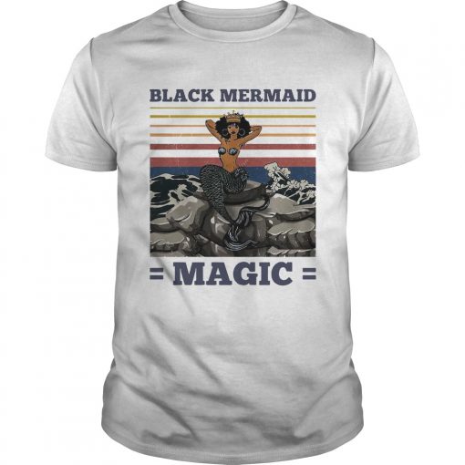 Awesome Black Mermaid Magic Vintage Unisex 510x510 1