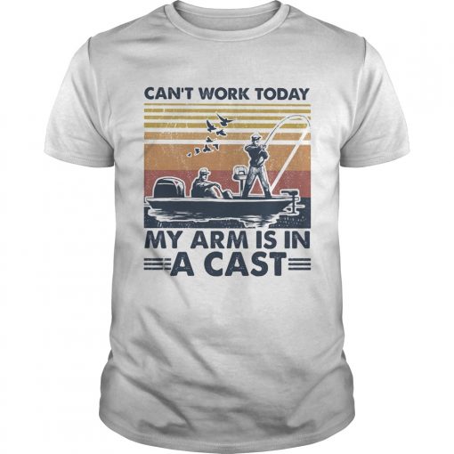 Fishing Cant Work Today My Arm Is In A Cast Bird Vintage Retro Unisex 510x510 1