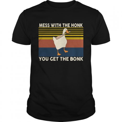 Duck Mess With The Honk You Get The Bonk Vintage Unisex 510x510 1