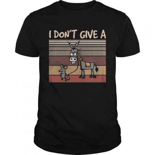 I Dont Give A Rats Mouse Walking Donkey Vintage Unisex 510x510 1