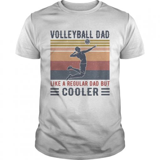Volleyball Dad Like A Regular Dad But Cooler Vintage Retro Unisex 510x510 1