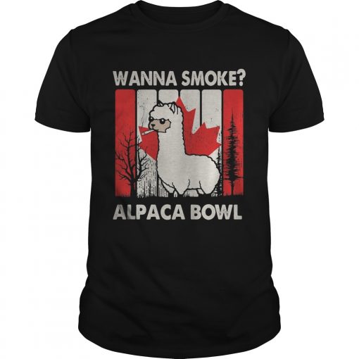 Llama Wanna Smoke Alpaca Bowl Version Vintage Canada Unisex 510x510 1