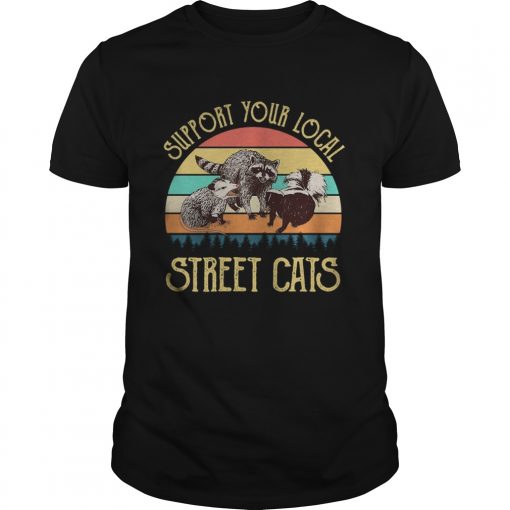 Raccoon Support Your Local Street Cats Vintage Retro Unisex 510x510 1