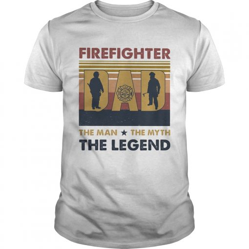 Firefighter Dad The Man The Myth The Legend Happy Fathers Day Vintage Retro Unisex 510x510 1