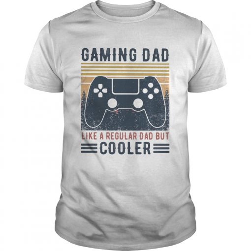 Gaming Dad Like A Regular Dad But Cooler Fathers Day Vintage Retro Unisex 510x510 1
