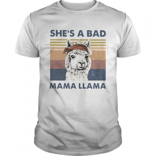 Shes A Bad Mama Llama Vintage Unisex 510x510 1