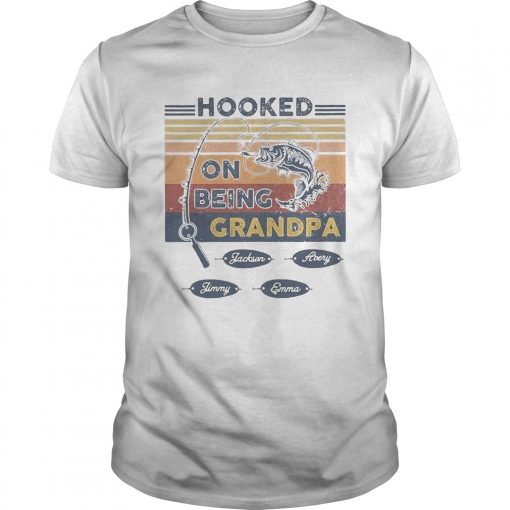 Hooked On Being Grandpa Fishing Vintage Unisex 510x510 1
