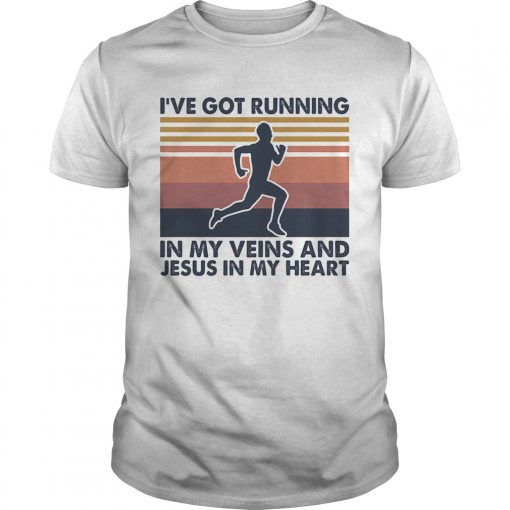 Ive Got Running In My Veins And Jesus In My Heart Vintage Unisex 510x510 1