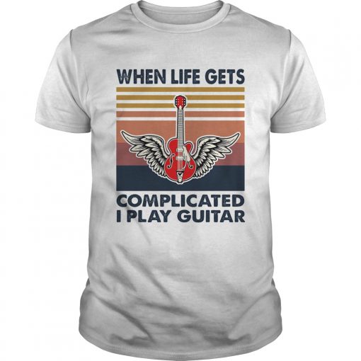 When Life Gets Complicated I Play Guitar Vintage Unisex 510x510 1