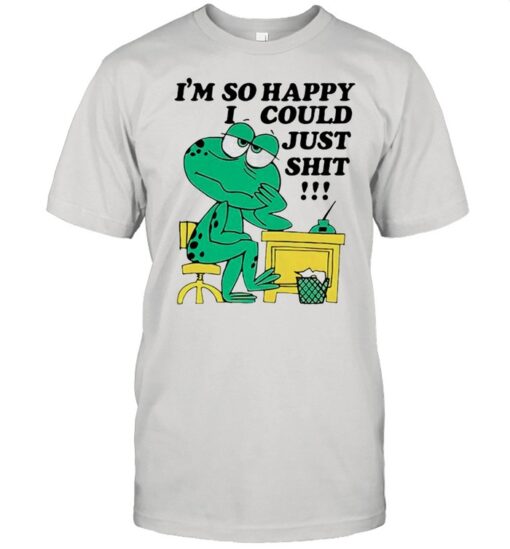 Frog Im So Happy I Could Just Shit Shirt Classic Mens T Shirt