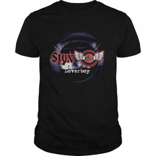 Styx Tour 2022 Reo Speed Wagon Loverboy Band T Classic Mens T Shirt 1