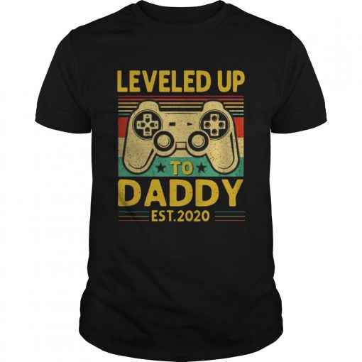 Leveled Up To Daddy Est 2020 Vintage Unisex 510x510 2