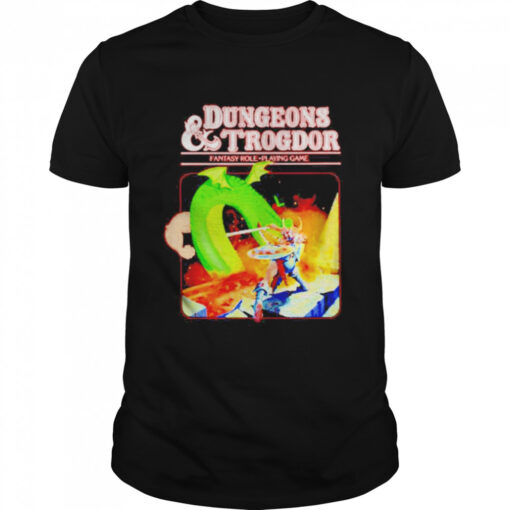 Dungeons And Trogdor Fantasy Role Playing Game Classic Mens T Shirt 1